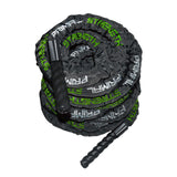 Primal Strength Stealth Commercial Fitness Black Gloss Canvas Battle Rope