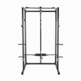 Primal Strength Home Power Rack with Lat Pulldown/Low Row (Matte Black)