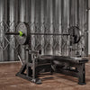 Primal Strength Stealth Commercial Fitness Adjustable Olympic Bench With Spotter & Platform