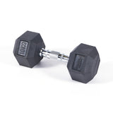 Primal Strength Commercial Rubber Hex Dumbbells 1-50kg (Pairs)